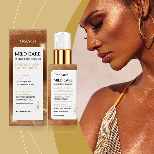 Bronze Waterproof And Moisturizing Massage Body Flash Oil