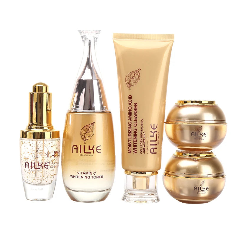 Ailke kosmetik gesichts hautpflege setzt feuchtigkeit spendende aufhellung schlafende frauen schönheit falten creme gesichts produkte weiblich großhandel