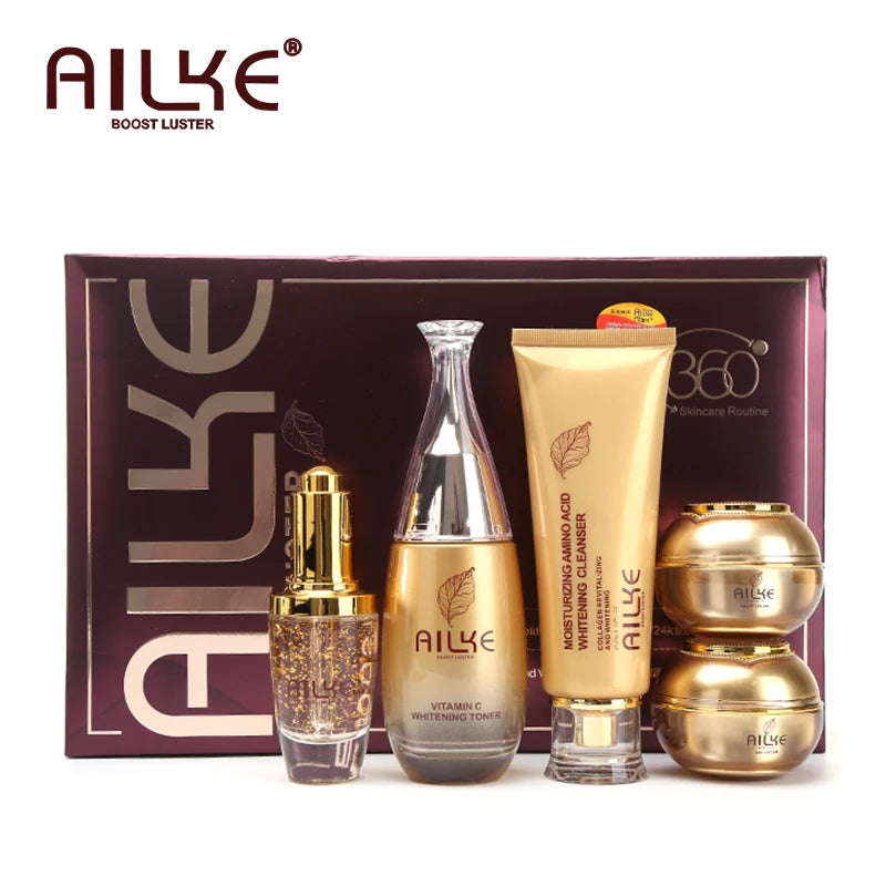 Ailke kosmetik gesichts hautpflege setzt feuchtigkeit spendende aufhellung schlafende frauen schönheit falten creme gesichts produkte weiblich großhandel