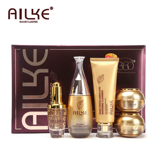 Ailke kosmetik gesichts hautpflege setzt feuchtigkeit spendende aufhellung schlafende frauen schönheit falten creme gesichts produkte weiblich großhandel