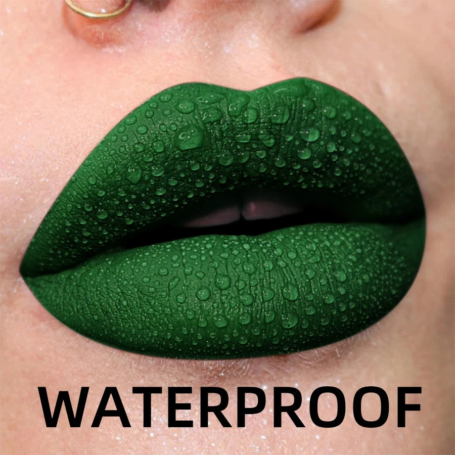 19 Farben matt Samt Lip gloss wasserdicht flüssiger Lippenstift nackt schwarze Lippen Tönung Make-up Lippen glasur Kosmetik rote Lippen fleck Schönheit
