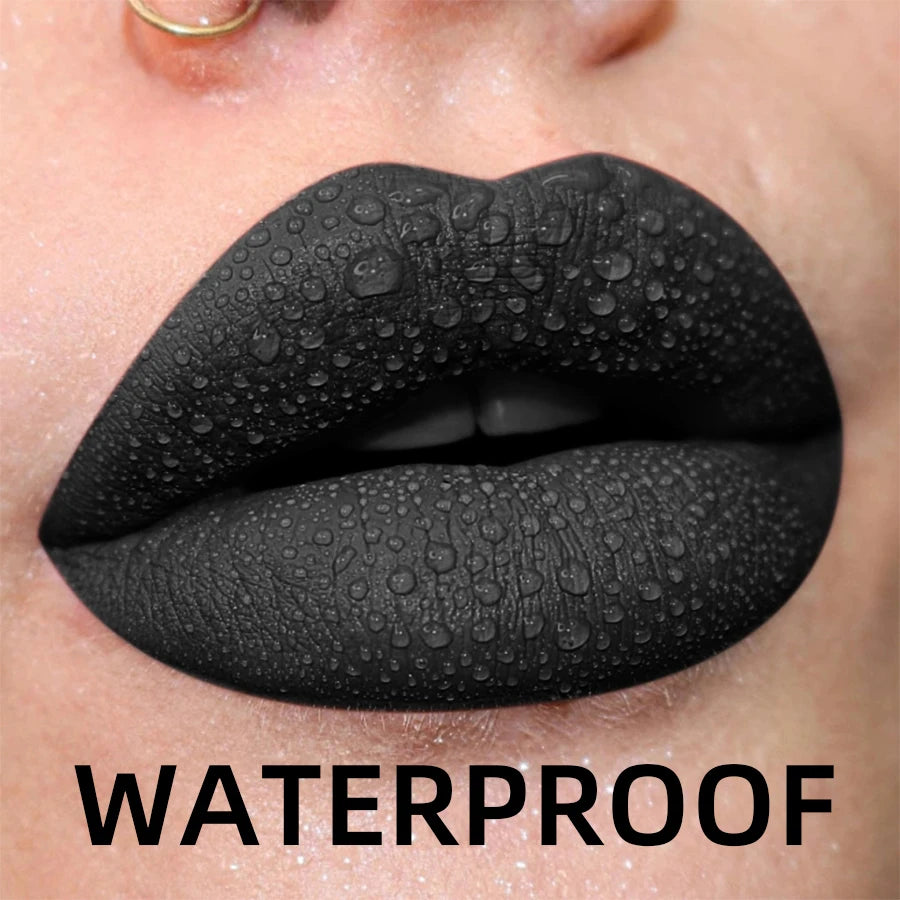 19 Farben matt Samt Lip gloss wasserdicht flüssiger Lippenstift nackt schwarze Lippen Tönung Make-up Lippen glasur Kosmetik rote Lippen fleck Schönheit