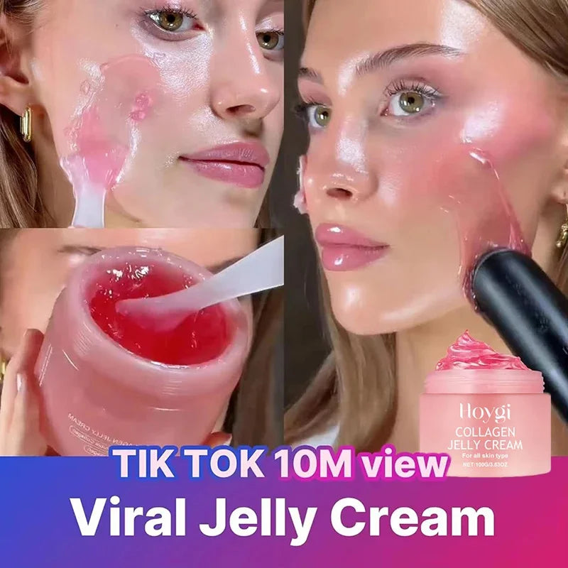 100g Gelee Gesichtscreme Kollagen Soft SPA Nährend Befeuchten Gesicht Schrumpft Poren Entfernen Komedonen Gelee Essenz Koreanische Hautpflege