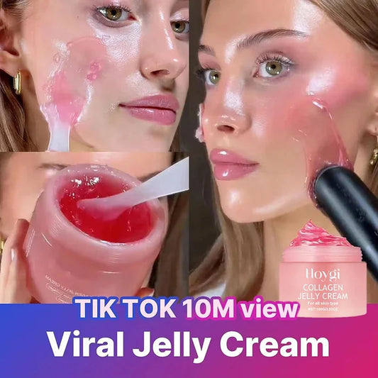100g Gelee Gesichtscreme Kollagen Soft SPA Nährend Befeuchten Gesicht Schrumpft Poren Entfernen Komedonen Gelee Essenz Koreanische Hautpflege